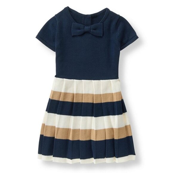 Janie and Jack Navy Striped Sweater Dress